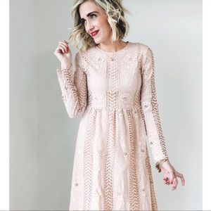 Roolee Lace Midi Dress